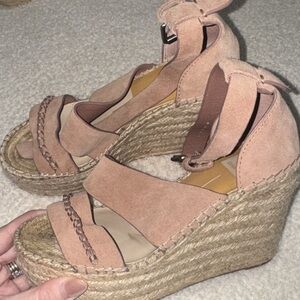 Dolce Vita Blush Wedge Sandals